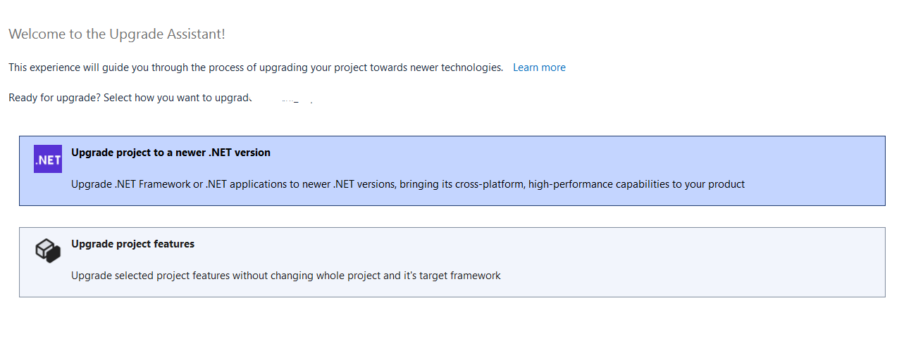 Upgrade the .NET framework- The easy way